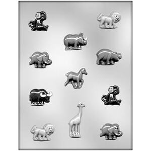 CHOCOLATE MOULD ZOO ANIMALS SMALL