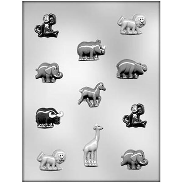 CHOCOLATE MOULD ZOO ANIMALS SMALL
