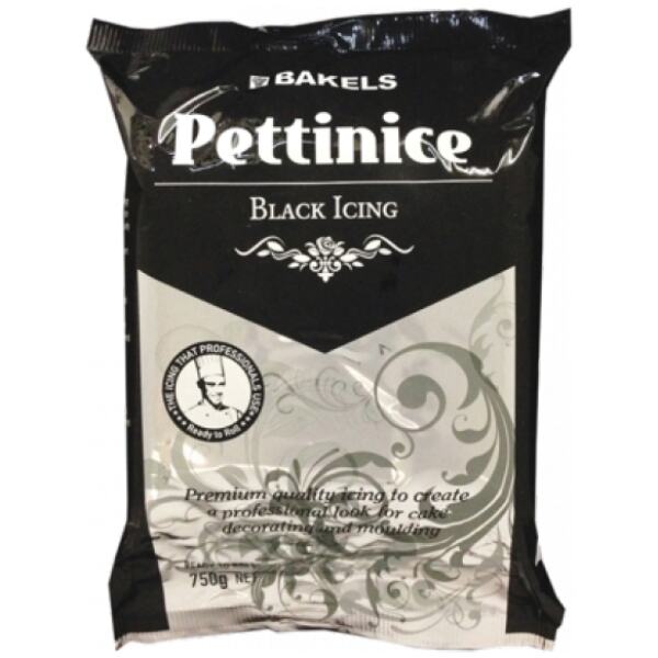 FONDANT BLACK 750G - BAKELS
