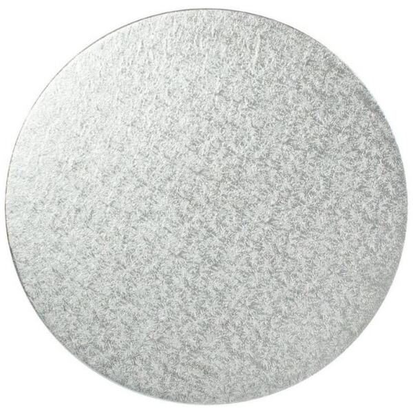 CAKE BOARD SILVER ROUND 16" - LOYAL