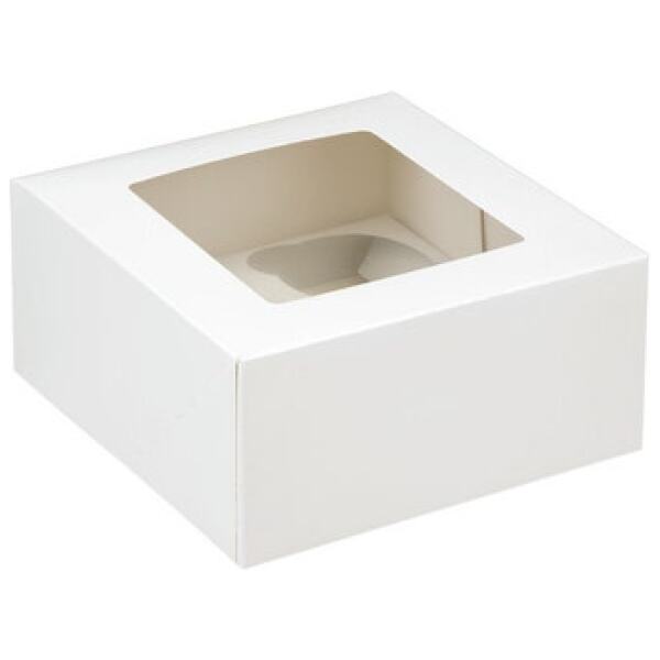 CUPCAKE BOX WHITE 4 - LOYAL