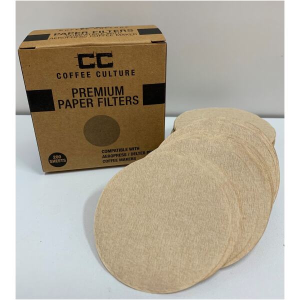PAPER FILTER PREMIUM AEROPRESS/DELTER COFFEE MAKER 200PK - COFFEE CULTURE