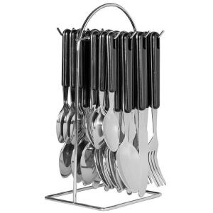 CUTLERY SET HANGING BLACK -AVANTI