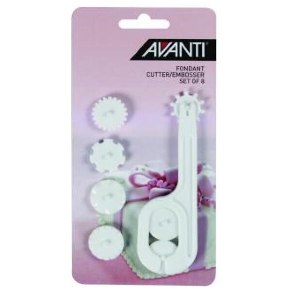 FONDANT CUTTER / EMBOSSER SET - AVANTI