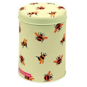CANISTER ROUND BEE TIN