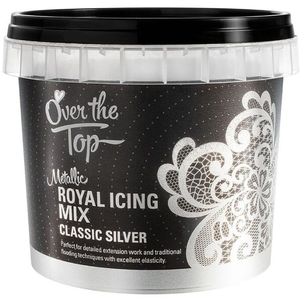 ROYAL ICING MIX METALIC SILVER - OVER THE TOP