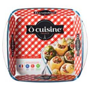 ROASTER SQUARE GLASS 25CM 1.6LT - O'CUISINE