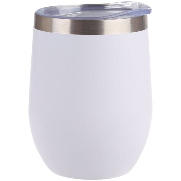 WINE TUMBLER STAINLESS STEEL 330ML MATT WHITE - OASIS