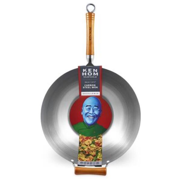 WOK CARBON STEEL 36CM- KEN HOM