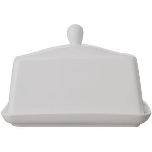 BUTTER DISH WHITE BASIC - MAXWELL & WILLIAMS