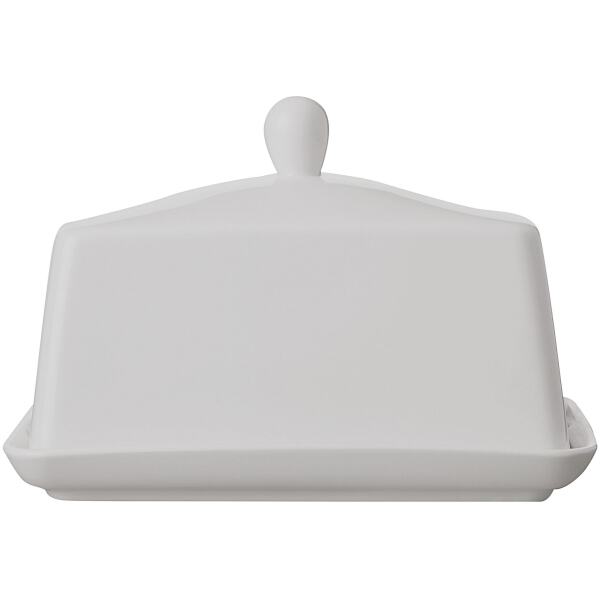 BUTTER DISH WHITE BASIC - MAXWELL & WILLIAMS