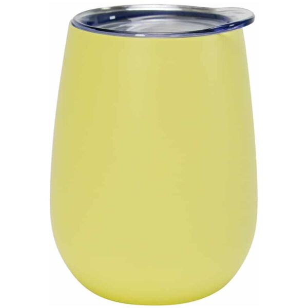 WINE TUMBLER STAINLESS STEEL 295ML GELATO LEMON - ANNABEL TRENDS