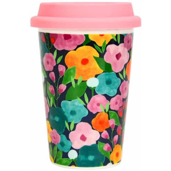 TRAVEL MUG CERAMIC IF FRIENDS WERE FLOWERS - ANNABEL TRENDS
