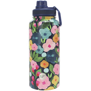 WATER BOTTLE STAINLESS STEEL 550ML SPRING BLOOMS - WATERMATE