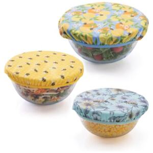 BOWL COVERS COTTON 3PC - EARTH