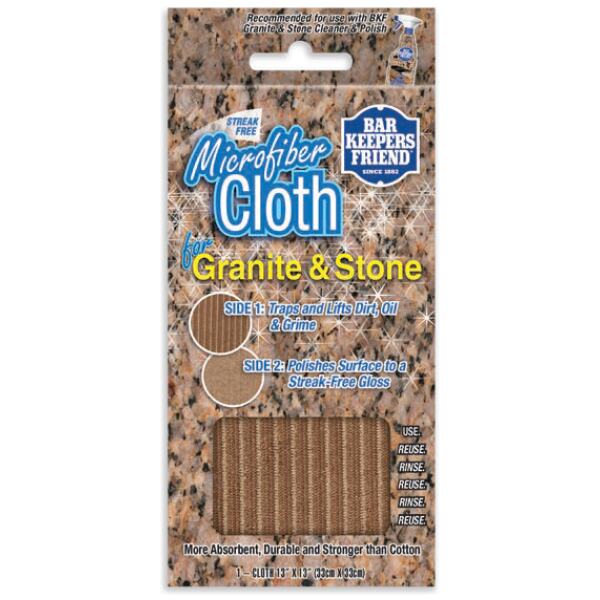 BAR KEEPERS FRIEND MICROFIBER CLOTH FOR GRANITE & STONE