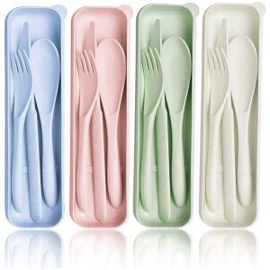TRAVEL CUTLERY WHEAT STRAW - EARTH