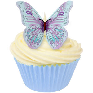 EDIBLE WAFER LILAC BUTTERFLIES