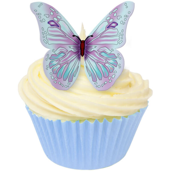 EDIBLE WAFER LILAC BUTTERFLIES