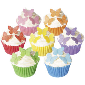 EDIBLE WAFER SMALL VIVID BUTTERFLIES