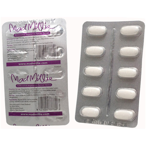 MAD MILLIE RENNET VEGETARIAN STRIP OF 10