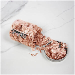 ROSE GOLD LEAF FLAKES SPRINKS