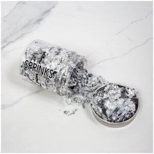 SILVER LEAF FLAKES SPRINKS