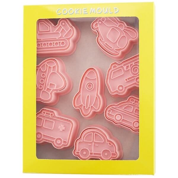 COOKIE CUTTER SET TRANSPORT 8PC