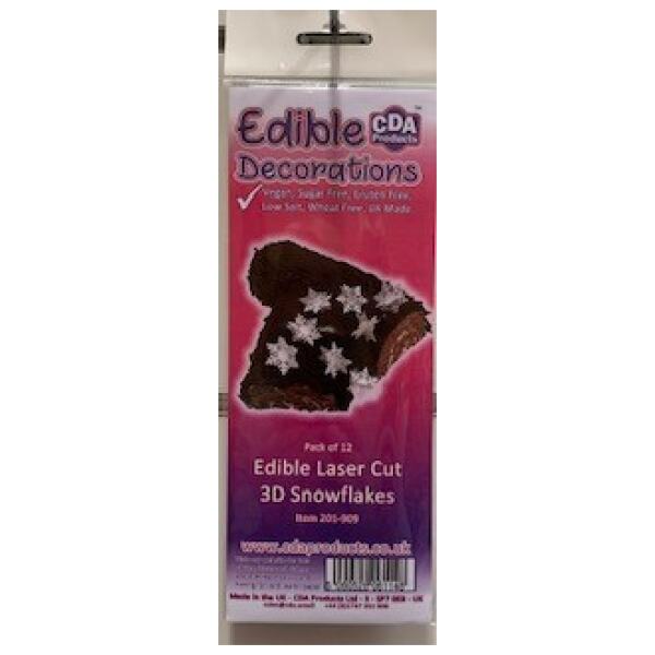 EDIBLE WAFER SNOW FLAKE