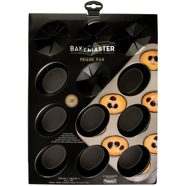 FRIAND PAN 12CUP - BAKE MASTER