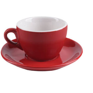CUP/SAUCER LATTE CHILLI 280ML