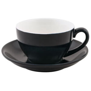 CUP/SAUCER LATTE ONYX 280ML - BREW