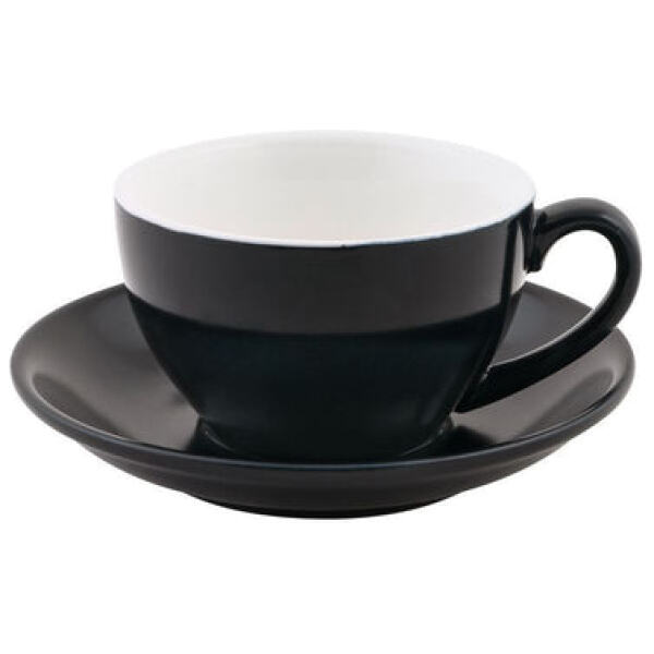 CUP/SAUCER LATTE ONYX 280ML - BREW