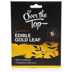 EDIBLE GOLD LEAF 5PC - OVER THE TOP