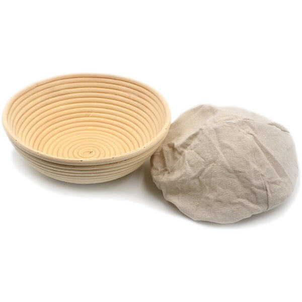 PROOFING BASKET WITH LINER ROUND 25CM - BRUNSWICK BAKERS