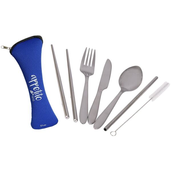 TRAVEL CUTLERY BLUE - APPETITO