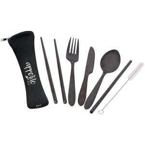 TRAVEL CUTLERY BLACK - APPETITO