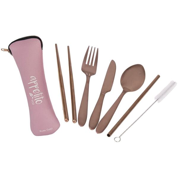 TRAVEL CUTLERY PINK - APPETITO