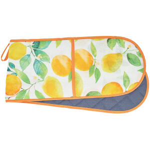 OVEN MITT LINEN DOUBLE ENDED AMALFI CITRUS