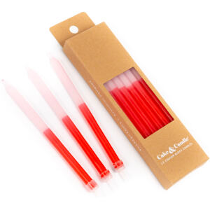 CANDLE SLIM PINK 12PK - CAKE & CANDLE