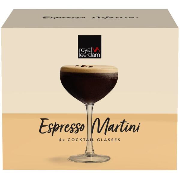 ESPRESSO MARTINI GLASSES 8OZ 4SET - ROYAL LEERDAM - Image 2