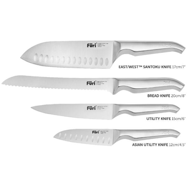 FURI KNIFE BLOCK SET 5PC SNOW TERRAZZO - Image 2