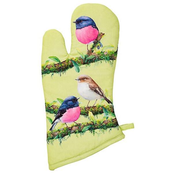 OVEN MITT BIRD TALK PINK ROBIN - MAXWELL & WILLIAMS