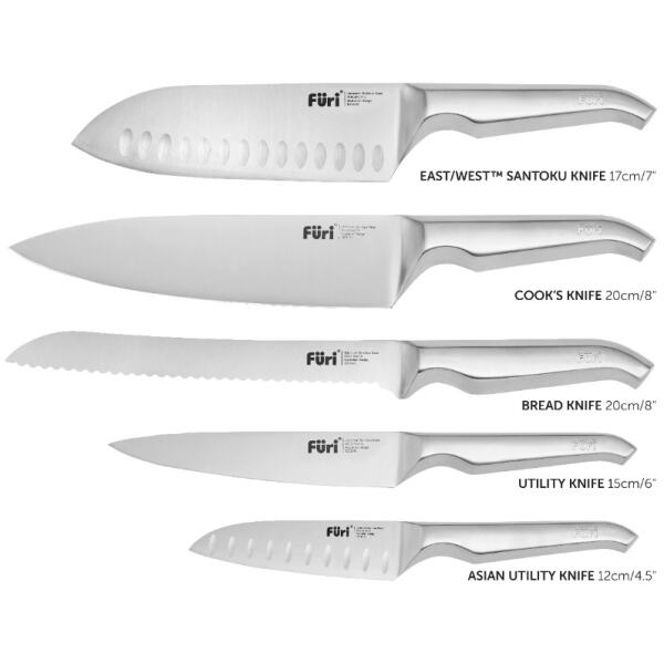 FURI KNIFE BLOCK SET 6PC FLINT TERRAZZO - Image 2