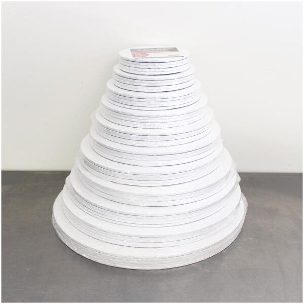 CAKE BOARD MASONITE ROUND WHITE 15" - LOYAL - Image 2