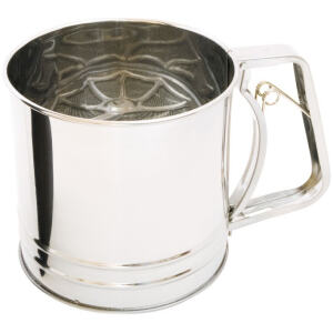 FLOUR SIFTER 5CUP STAINLES STEEL TRIGGER - CUISENA