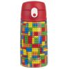 WATER BOTTLE WITH SIPPER 400ML BRICKS - OASIS