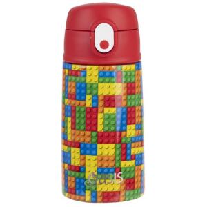 WATER BOTTLE WITH SIPPER 400ML BRICKS - OASIS