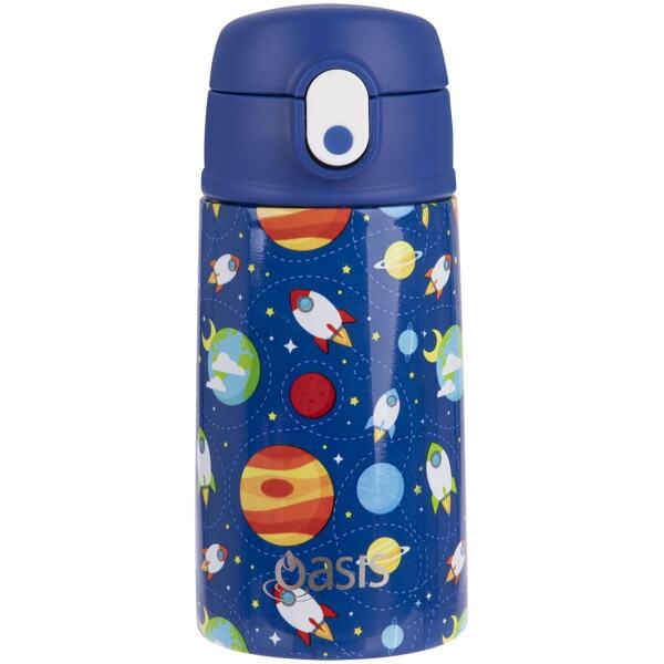 WATER BOTTLE WITH SIPPER 400ML OUTER SPACE - OASIS