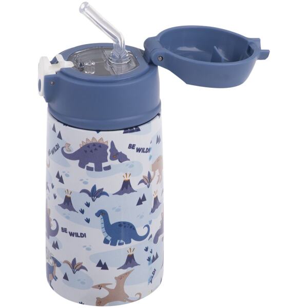 WATER BOTTLE WITH SIPPER 400ML DINOSAUR - OASIS - Image 2